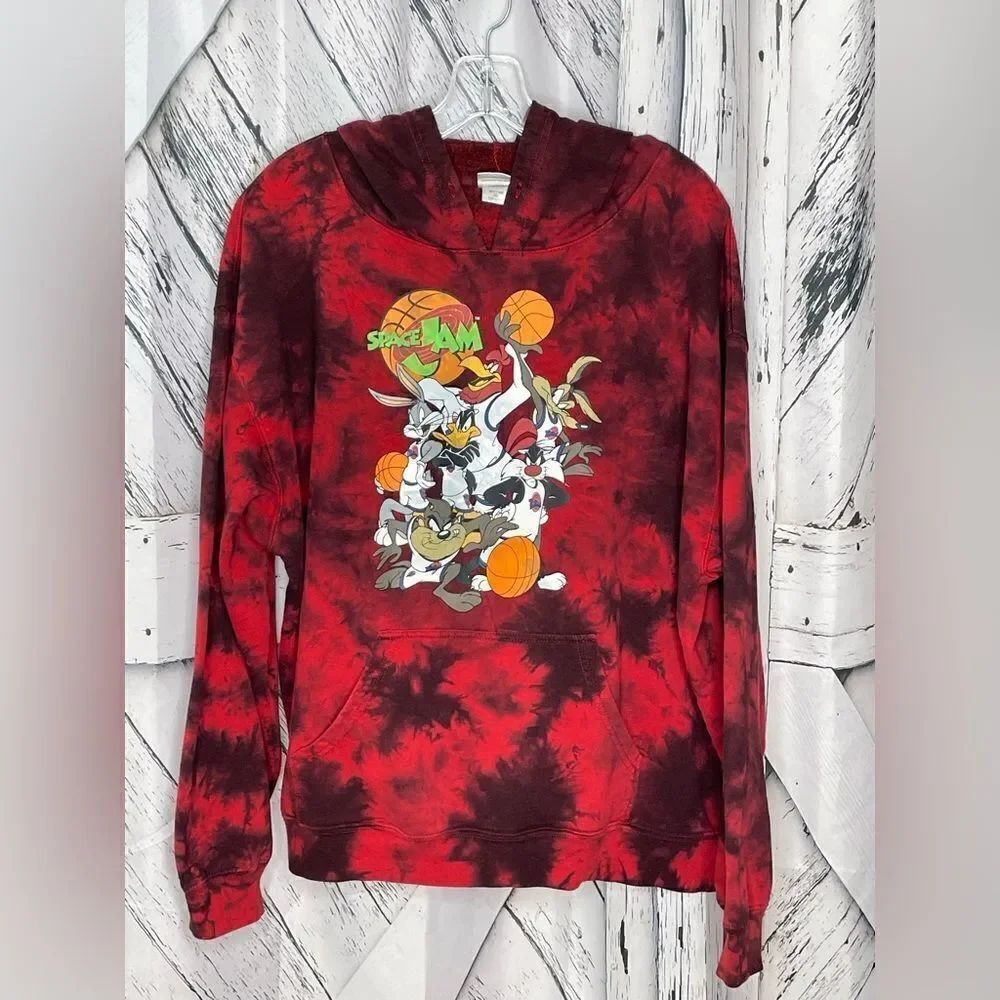 Space Jam Hoodie Sweatshirt Graphics Tie Dye XL